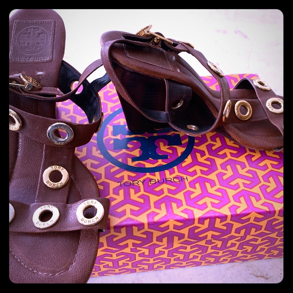 Tory Burch Kathryn Wedge Sandal Size 8